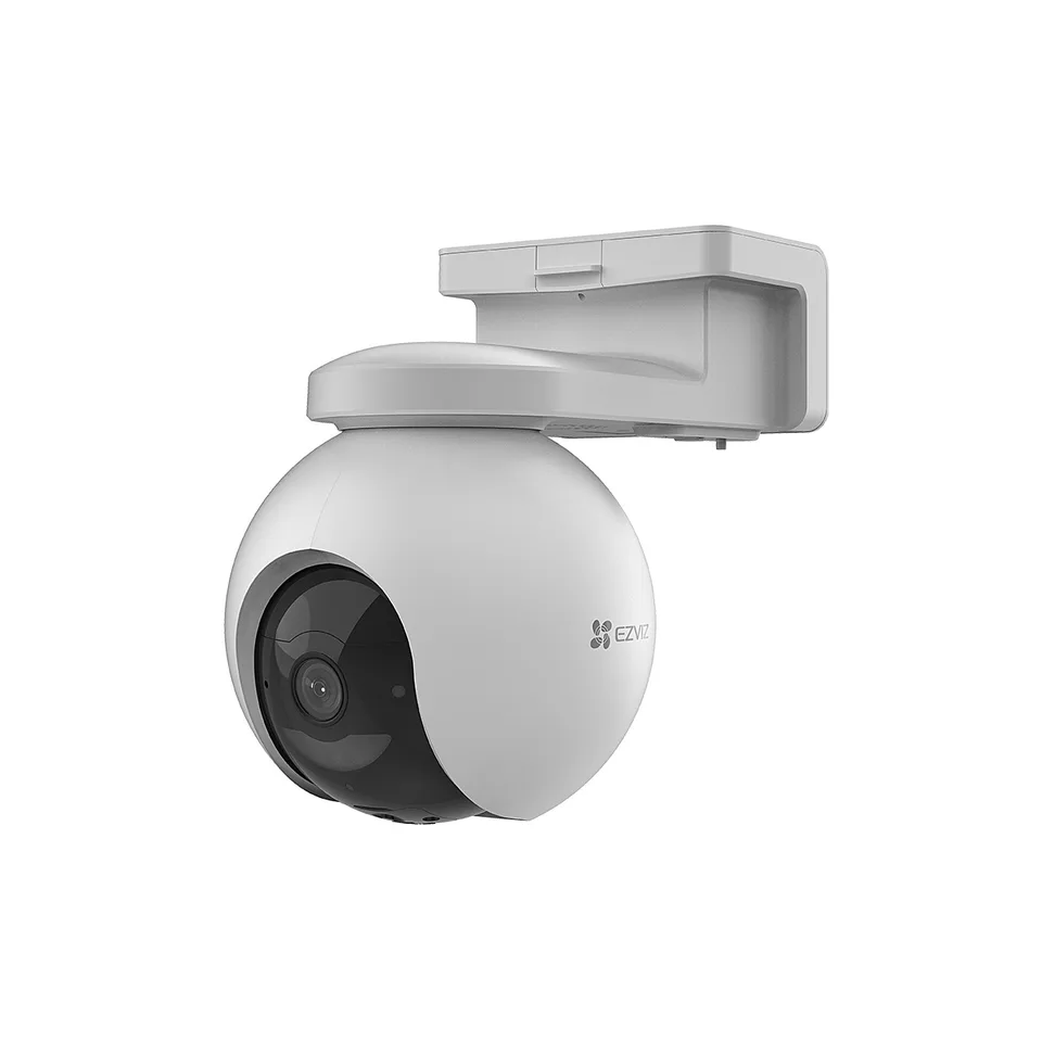 Cámara WiFi Exterior 360° EZVIZ H8 3K PTZ con Sirena, Luz Estroboscópica y Detección de Vehículos