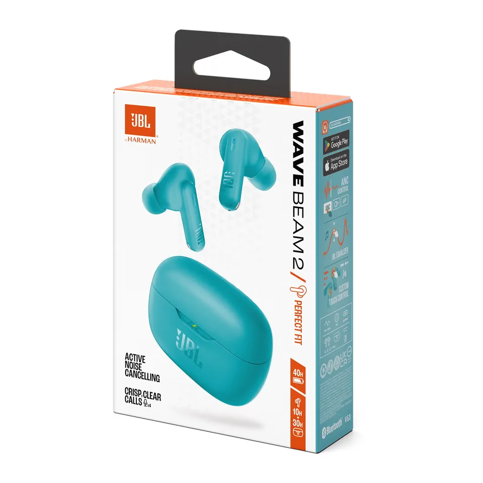 audifonos jbl wave beam 2 azul empaque