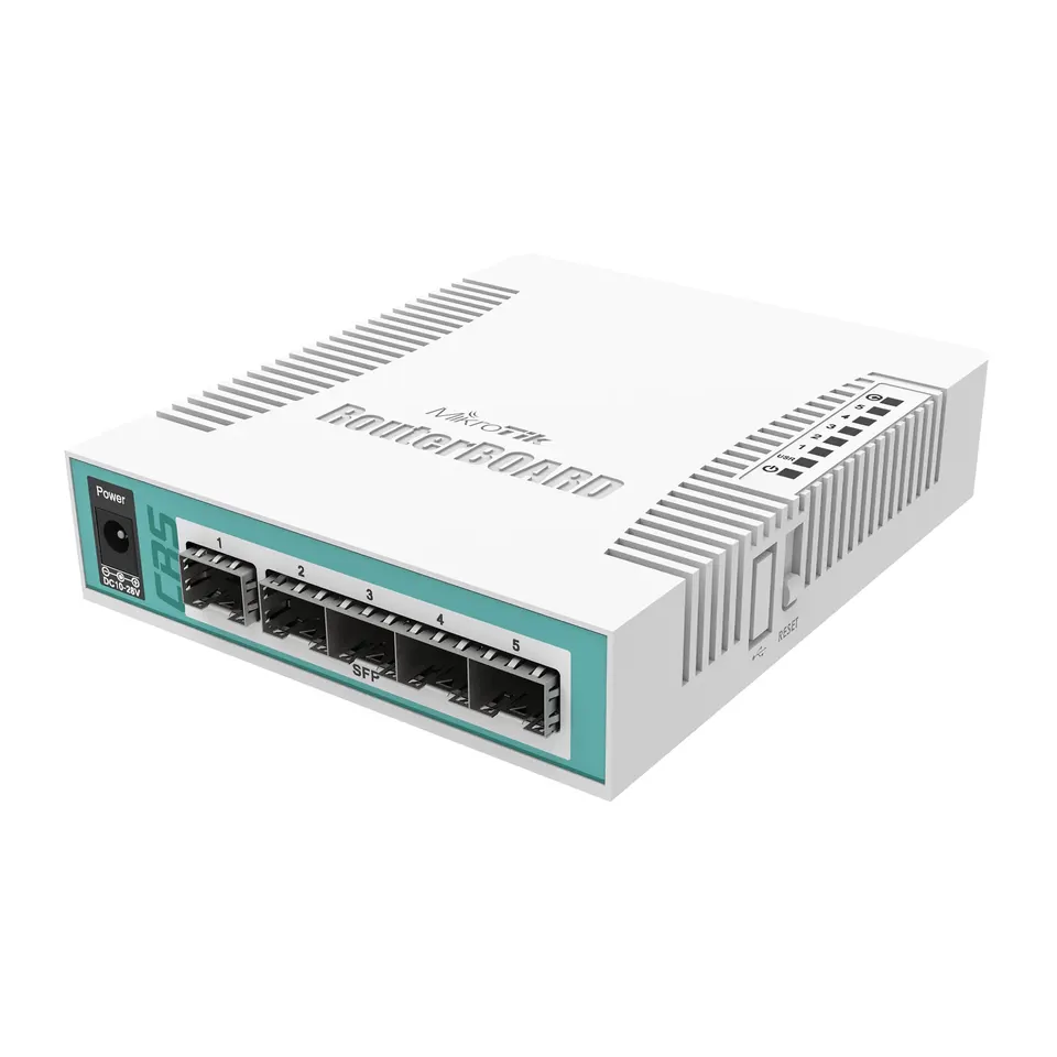 Switch de 6 Puertos SFP MikroTik CRS106-1C-5S Cloud Core