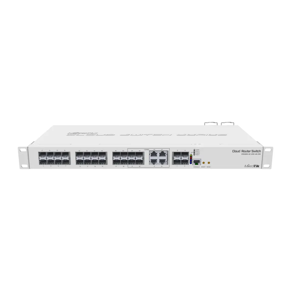 Switch MikroTik CRS328-4C-20S-4S+RM - 20 Puertos SFP, 4 SFP+ 10G