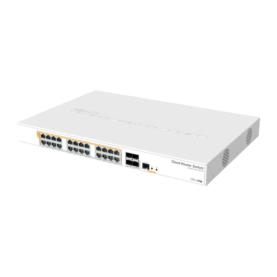 Switch PoE MikroTik CRS328-24P-4S+RM | 24 Puertos Gigabit PoE+
