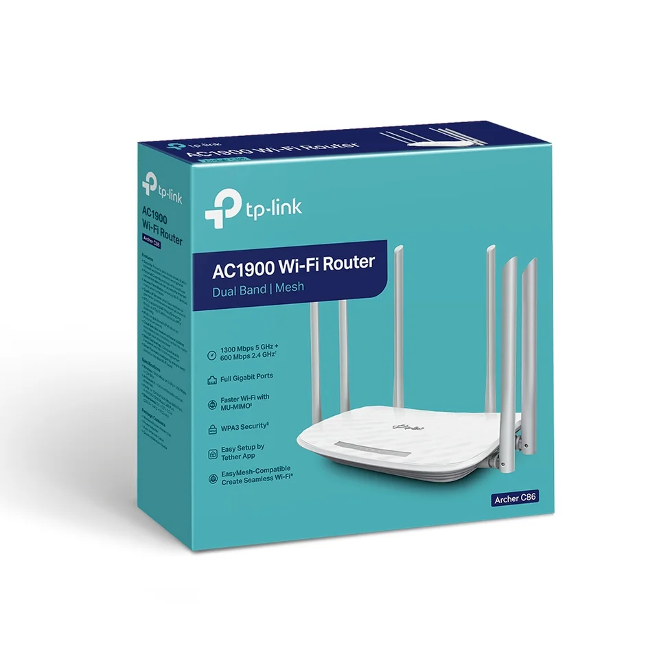 TP-Link Archer C86 – Router WiFi AC1900 MU-MIMO 6 Antenas