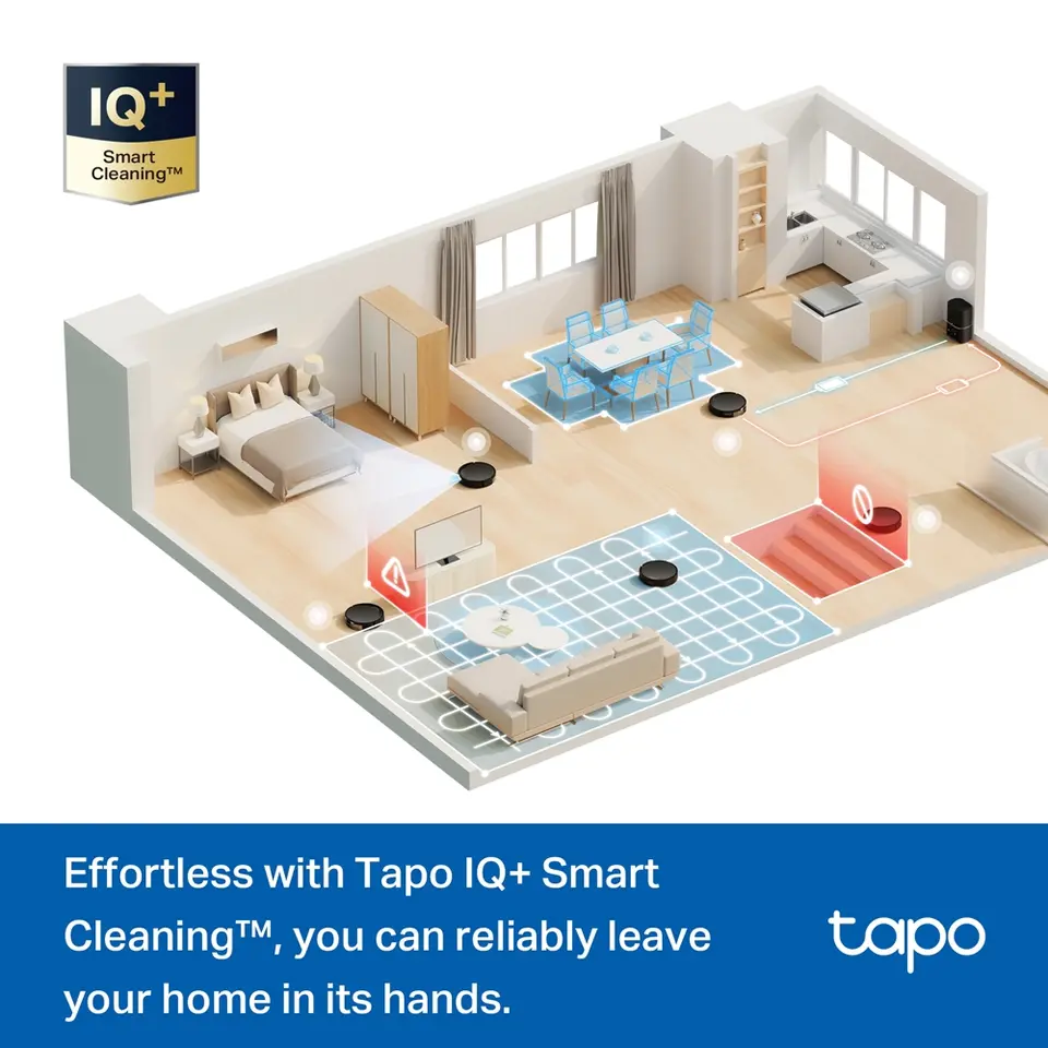 TP-Link Tapo RV20 Max Plus – Aspiradora Robot Autovaciado 5300Pa